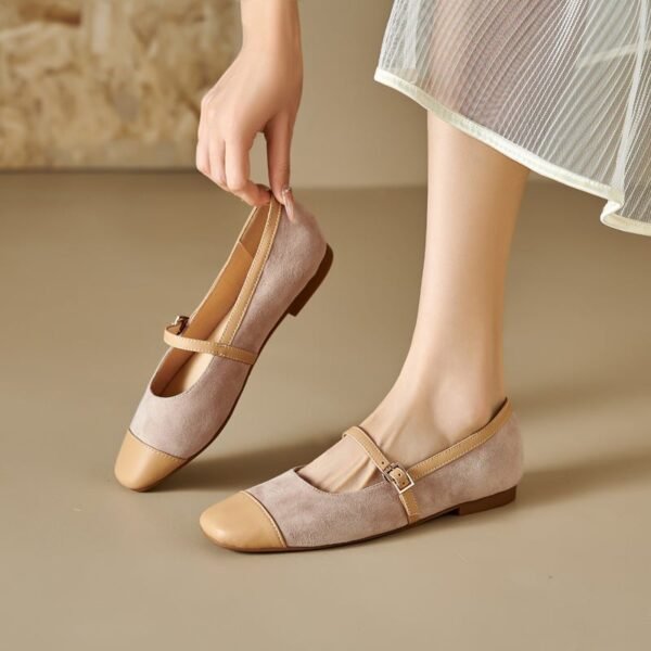 CHIKO Vega Square Toe Block Heels Mary Jane Flats - Image 2