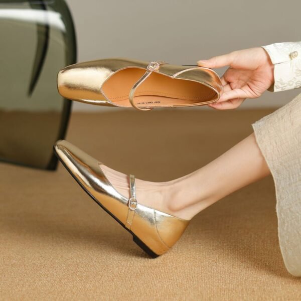 CHIKO Uzza Square Toe Wedge Mary Jane Flats