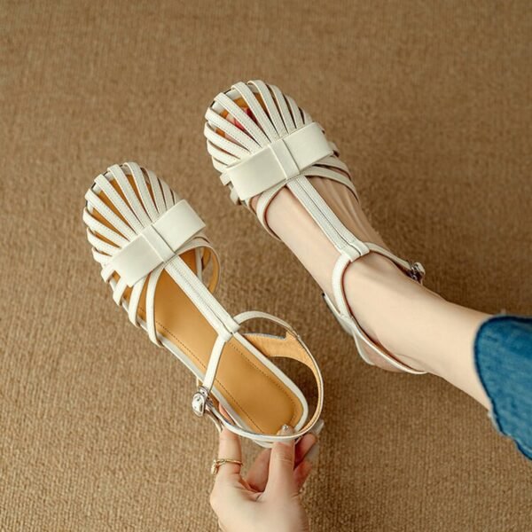 CHIKO Orana Round Toe Block Heels T-Strap Shoes - Image 2