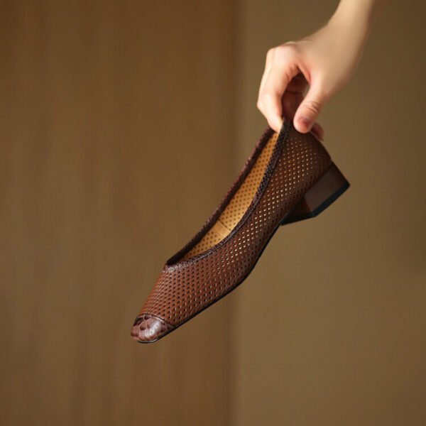 CHIKO Mirrin Square Toe Block Heels Pumps Shoes - Image 2