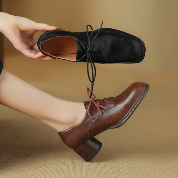 CHIKO Manilla Square Toe Block Heels Oxfords Shoes - Image 2