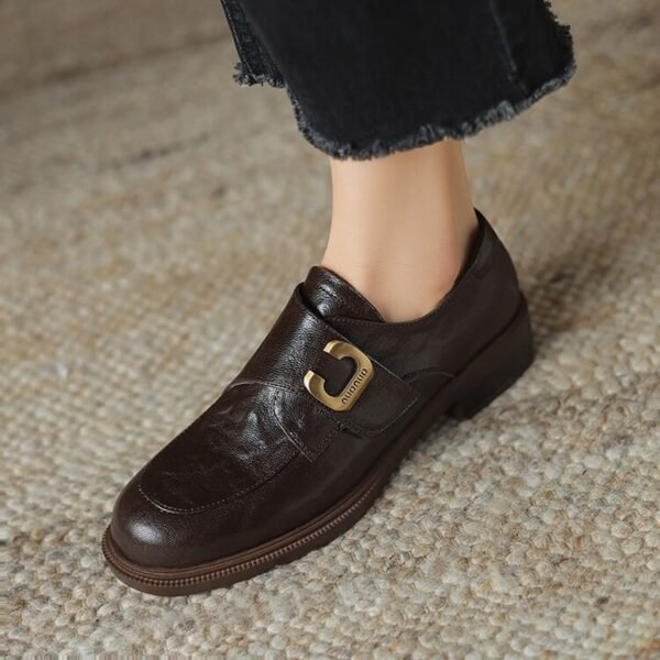 CHIKO Merina Round Toe Block Heels Oxfords Shoes