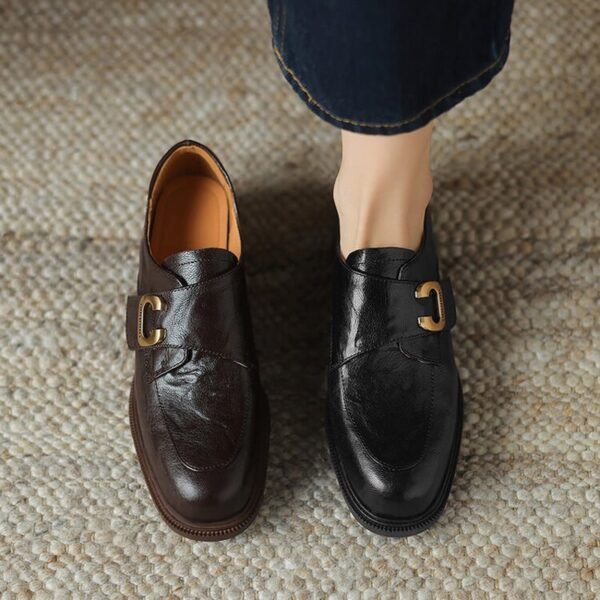 CHIKO Merina Round Toe Block Heels Oxfords Shoes - Image 2