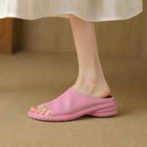 CHIKO Oldina Open Toe Block Heels Slides Sandals