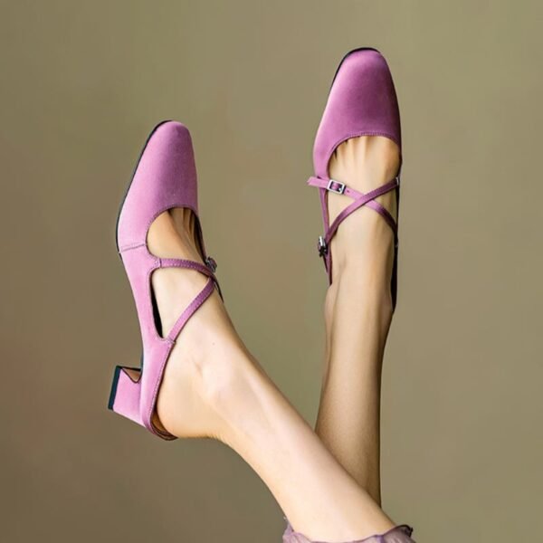 CHIKO Inalen Round Toe Block Heels Clogs/Mules Shoes
