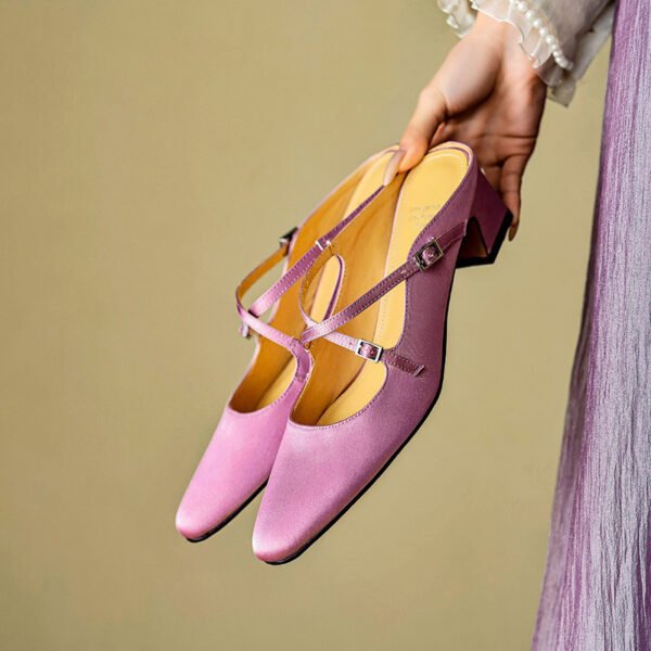 CHIKO Inalen Round Toe Block Heels Clogs/Mules Shoes - Image 2