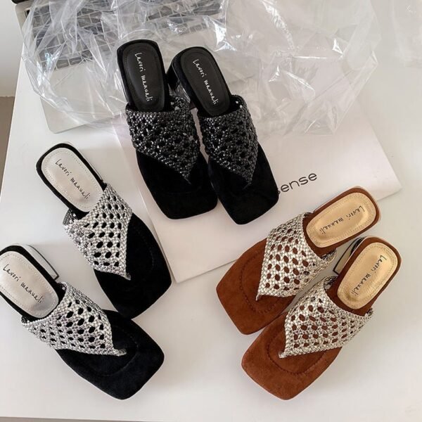 CHIKO Lorikeet Open Toe Block Heels Slides Sandals - Image 2