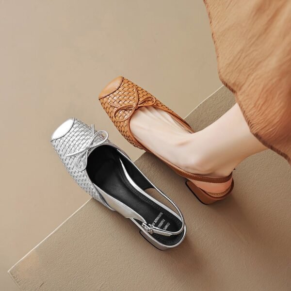 CHIKO Gurley Square Toe Block Heels Slingback Shoes