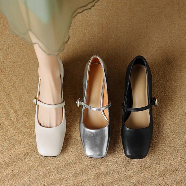 CHIKO Kareela Square Toe Block Heels Mary Jane Shoes - Image 2