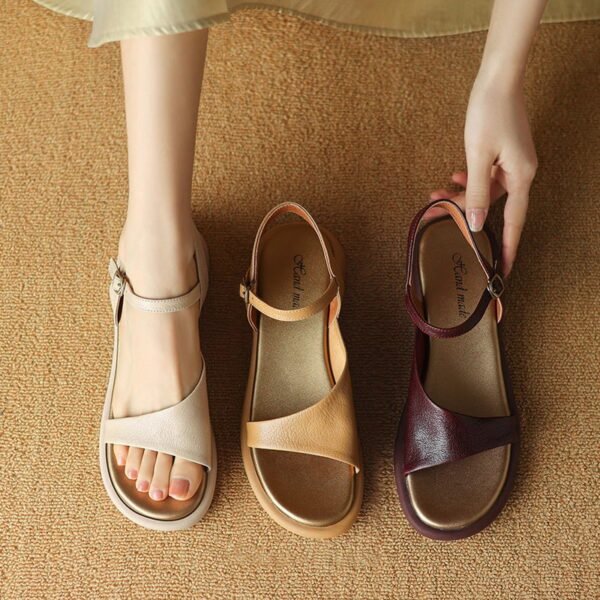 CHIKO Jannali Open Toe Block Heels Flats Sandals