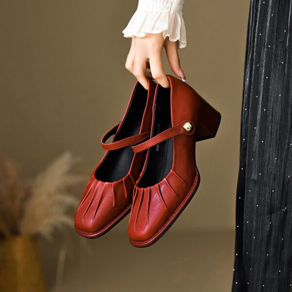 CHIKO Kamballa Round Toe Block Heels Mary Jane Shoes - Image 2