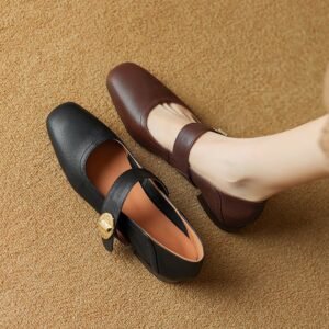 CHIKO Koleyn Square Toe Block Heels Mary Jane Shoes