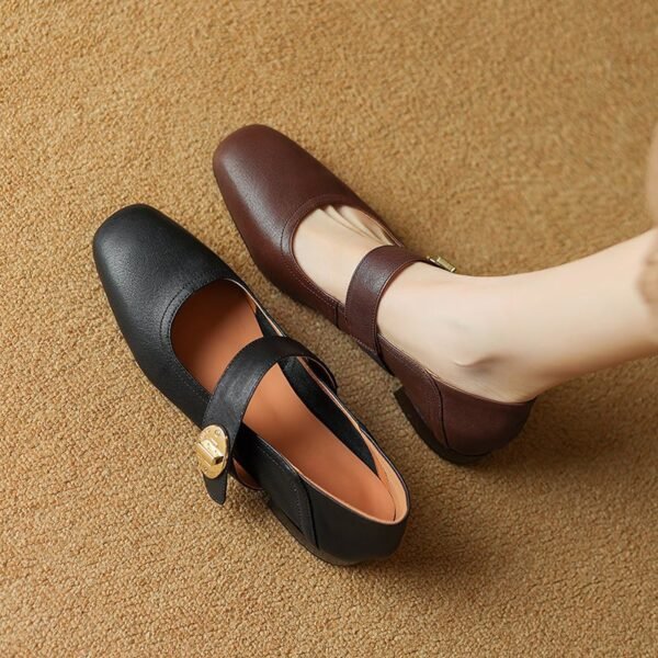 CHIKO Koleyn Square Toe Block Heels Mary Jane Shoes