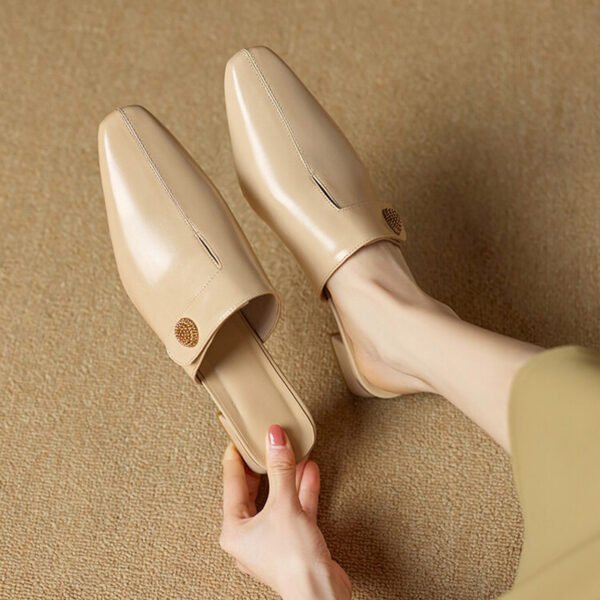 CHIKO Aranzazu Pointy Toe Block Heels Clogs/Mules Shoes - Image 2