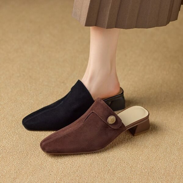 CHIKO Arantzazu Pointy Toe Block Heels Clogs/Mules Shoes