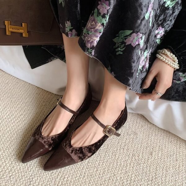 CHIKO Shamika Pointy Toe Block Heels Pumps Shoes