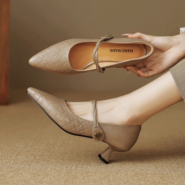 CHIKO Taira Pointy Toe Kitten Heels Mary Jane Shoes - Image 2