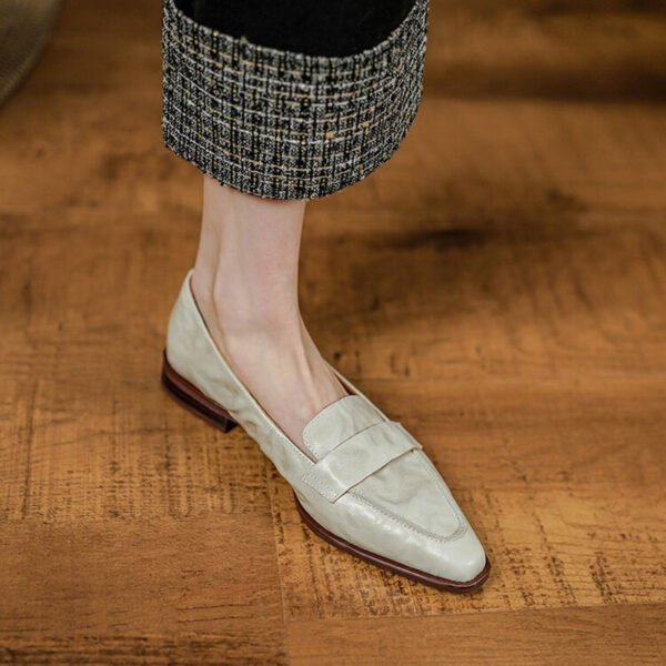 CHIKO Abel Pointy Toe Block Heels Loafers Shoes - Image 2