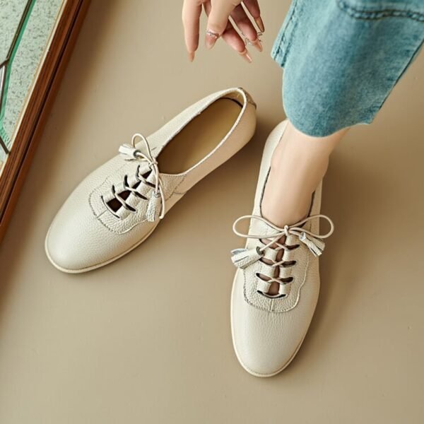 CHIKO Timeka Round Toe Block Heels Oxfords Shoes