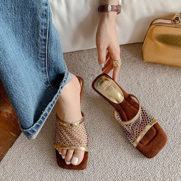 CHIKO Nura Open Toe Wedge Slides Sandals