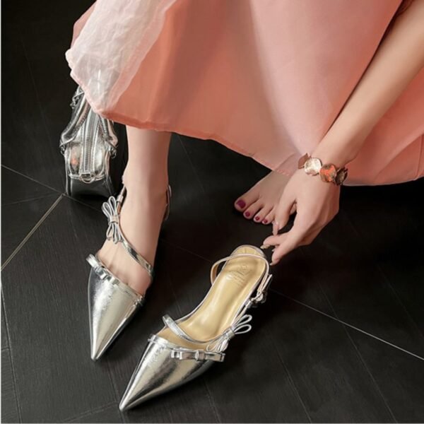 CHIKO Iiragarte Pointy Toe Stiletto Slingback Shoes - Image 2