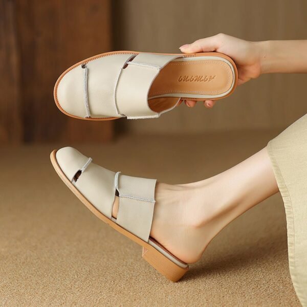 CHIKO Itsaso Round Toe Block Heels Clogs/Mules Shoes - Image 2