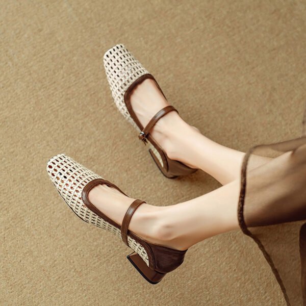 CHIKO Tempany Square Toe Block Heels Mary Jane Shoes - Image 2