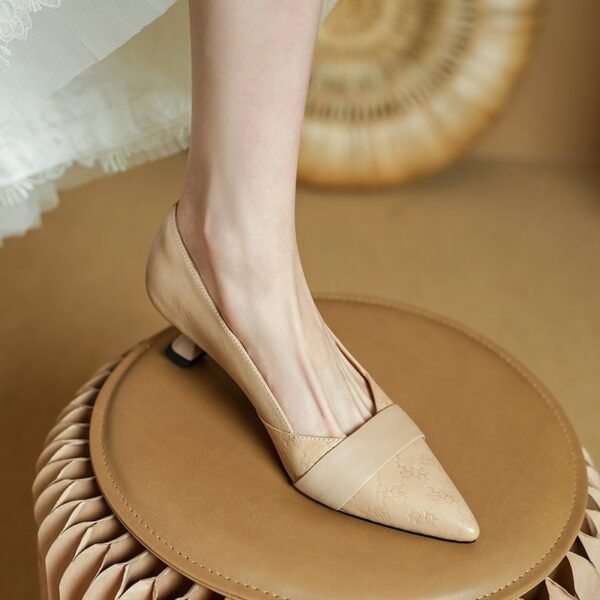 CHIKO Alodia Pointy Toe Kitten Heels Pumps Shoes