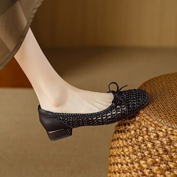 CHIKO Ainhoa Square Toe Block Heels Pumps Shoes
