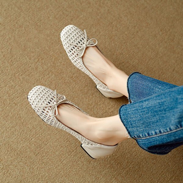 CHIKO Ainhoa Square Toe Block Heels Pumps Shoes - Image 2
