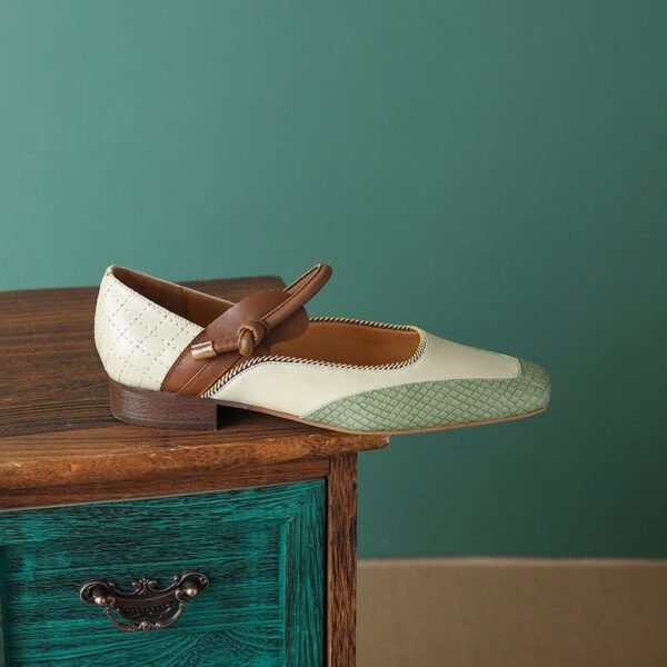 CHIKO Alaia Square Toe, Square Toe Block Heels Mary Jane Shoes