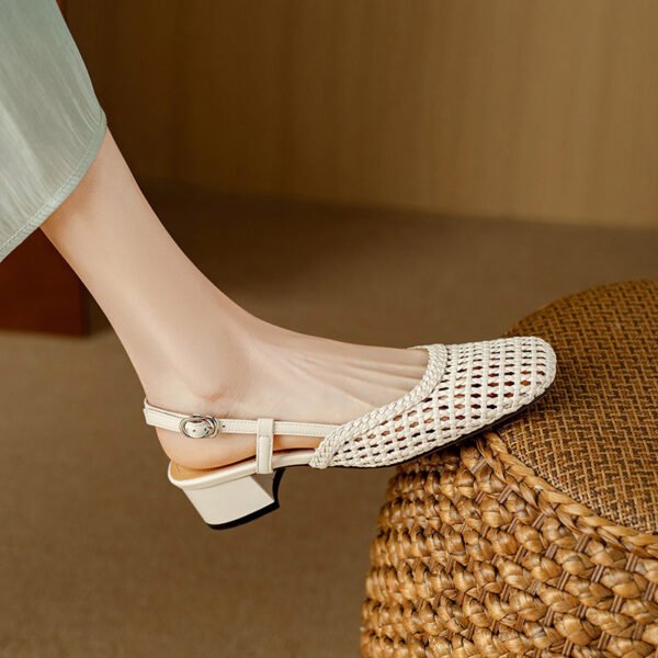 CHIKO Shakia Square Toe Block Heels Slingback Shoes - Image 2