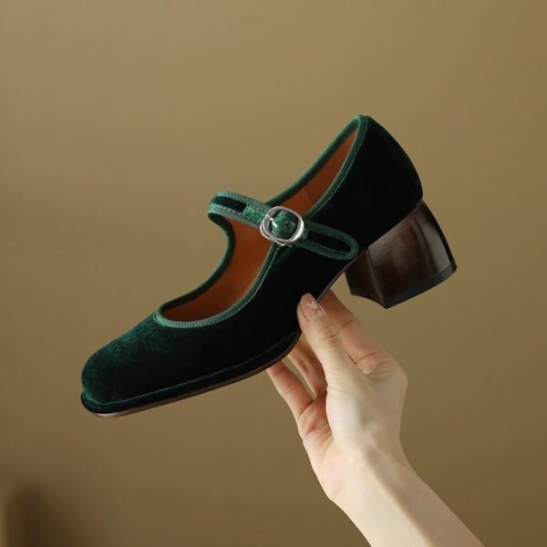 CHIKO Aisone Square Toe Block Heels Mary Jane Shoes