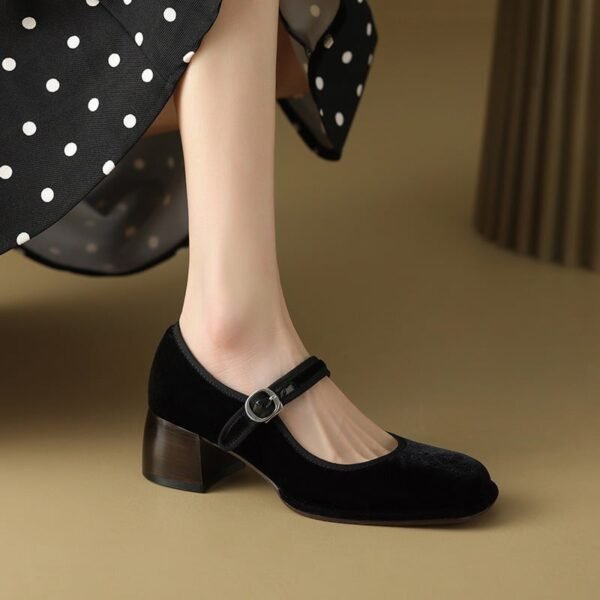 CHIKO Aisone Square Toe Block Heels Mary Jane Shoes - Image 2