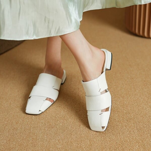 CHIKO Xesca Square Toe Block Heels Clogs/Mules Shoes - Image 2