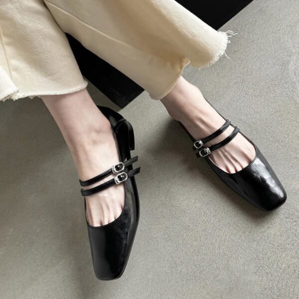 CHIKO Artura Square Toe Block Heels Mary Jane Shoes