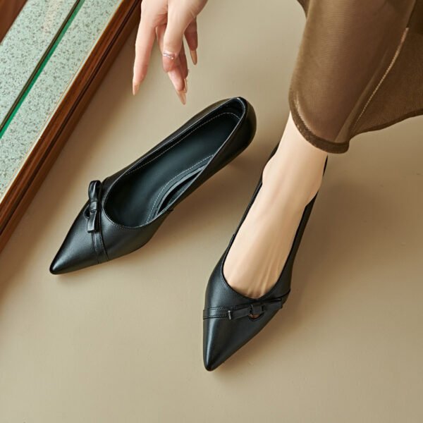 CHIKO Elbio Pointy Toe Kitten Heels Pumps Shoes - Image 2