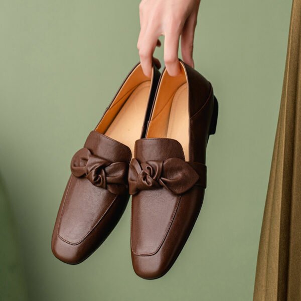 CHIKO Queralt Square Toe Block Heels Loafers Shoes - Image 2