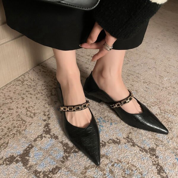 CHIKO Gizela Pointy Toe Block Heels Mary Jane Shoes - Image 2