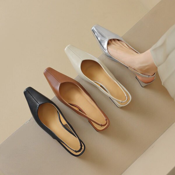 CHIKO Gizelle Pointy Toe Block Heels Slingback Shoes - Image 2