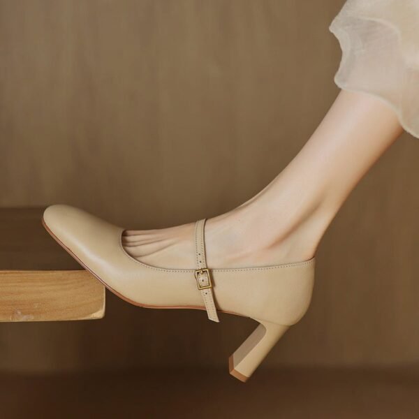 CHIKO Krista Square Toe Chunky Heels Mary Jane Shoes