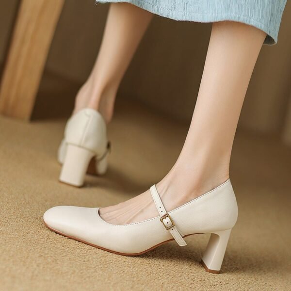 CHIKO Krista Square Toe Chunky Heels Mary Jane Shoes - Image 2