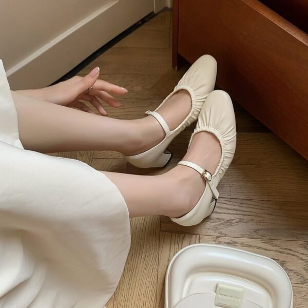 CHIKO Krystine Round Toe Block Heels Mary Jane Shoes - Image 2