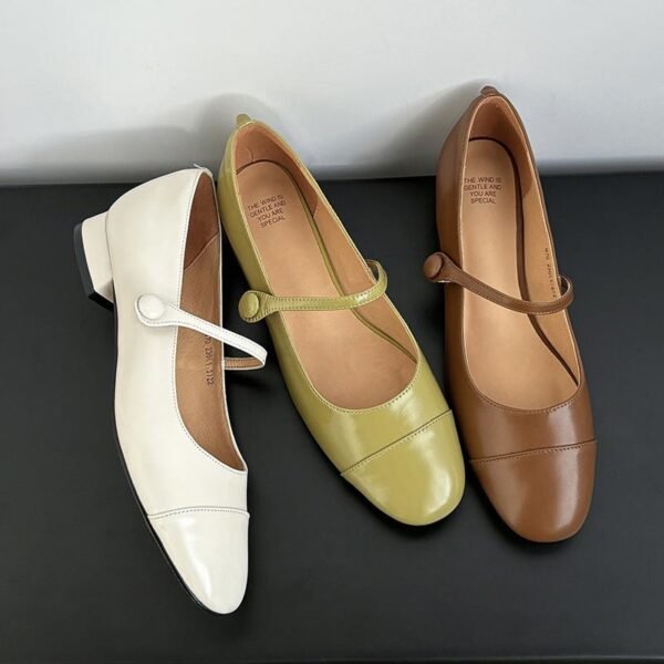 CHIKO Magda Round Toe Block Heels Mary Jane Shoes