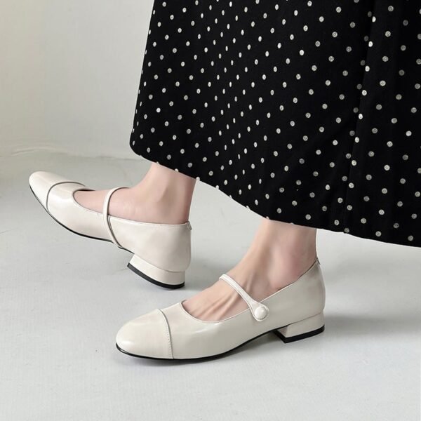 CHIKO Magda Round Toe Block Heels Mary Jane Shoes - Image 2