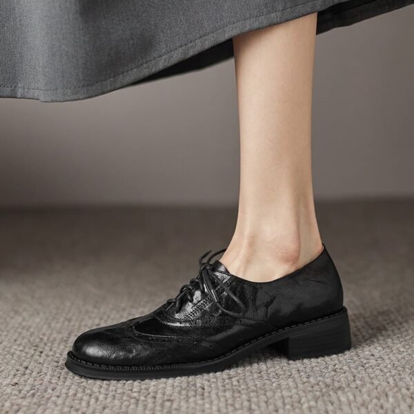CHIKO Markita Round Toe Block Heels Oxfords Shoes - Image 2