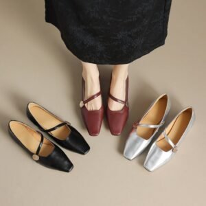 CHIKO Tyna Square Toe Block Heels Mary Jane Shoes