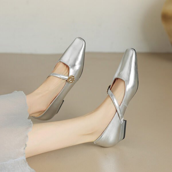 CHIKO Tyna Square Toe Block Heels Mary Jane Shoes - Image 2
