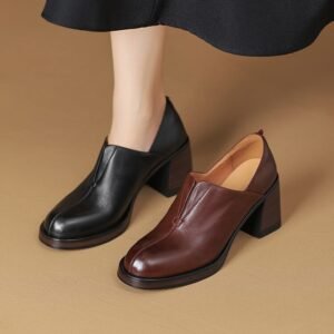 CHIKO Marika Round Toe Block Heels Ankle Boots