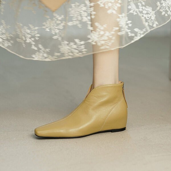 CHIKO Marielena Square Toe Wedge Ankle Boots - Image 2